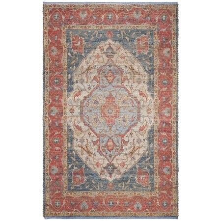 Safavieh Saffron Global Rectangle Hand Loomed RugsFuchsia & Blue 3 x 5 ft. SFN508R-3